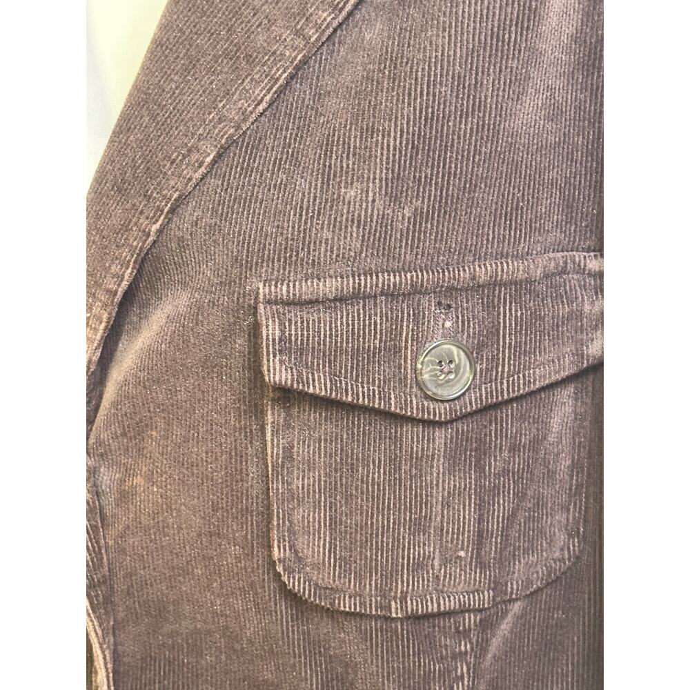 Lands End Brown Casual Corduroy Jacket Button Down Pockets Women's Size Medium - Picture 5 of 13